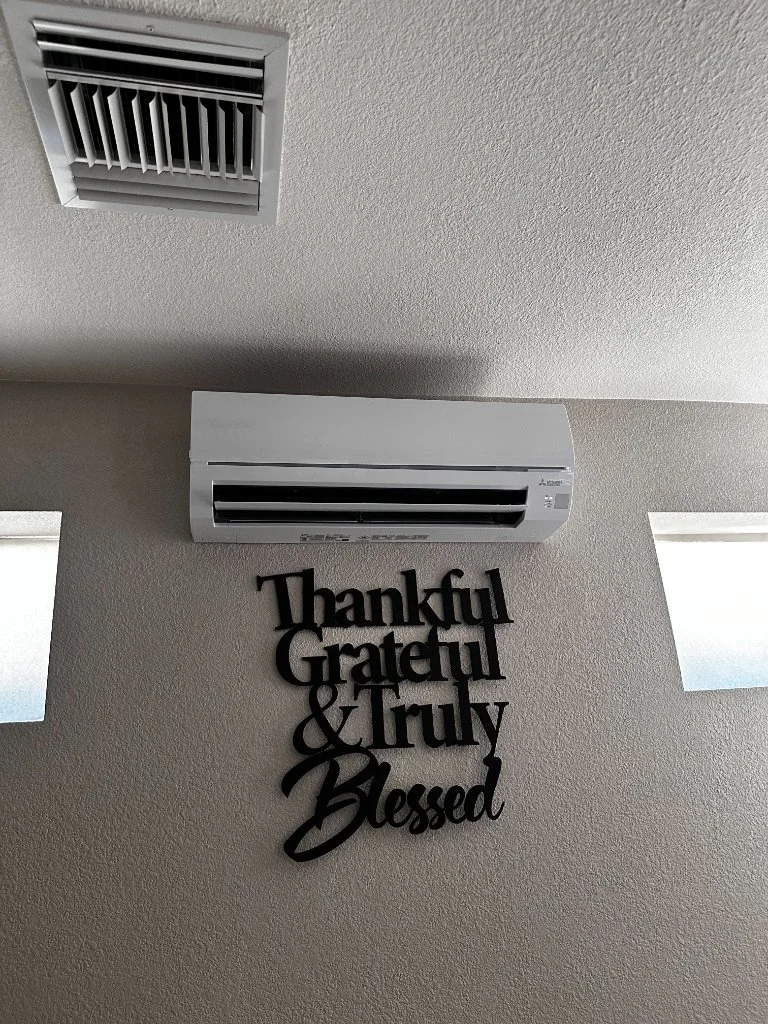 Wall-mounted mini-split in a home