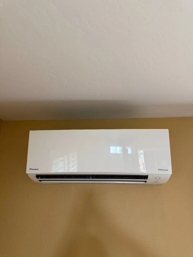 Wall-mounted ductless mini-split indoor unit